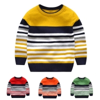 2-7Y baby boy girl sweater boys sweaters 2020 spring autumn kids sweaters children striped pullover knitted top kid clothes