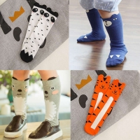 Kids Animal Print Silk Leg Warmers - Fox, Bear, Panda Cartoon Stockings for Girls Baby