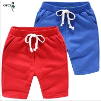 Hot Selling Solid 8 Colors Kids Trousers Children Pants For Baby Boys And Girl's Summer Beach Loose Shorts Retail size 80-150cm