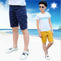 Boys casual pants boys cotton knee length shorts kids beach pants child sports pants 3-15T kids summer trousers teenage shorts
