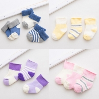 3Pair/lot cotton thick baby socks children 0-3 years old baby foot sock