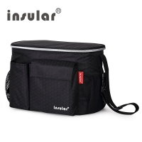 Waterproof Insulated Diaper Bag for Strollers - Ideal for Moms, with Cooler Compartment - Insular Brand