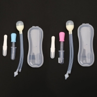 Newborn Baby Care Kit - Nasal Aspirator, Dropper, Feeder and Nursing Set (4pcs)