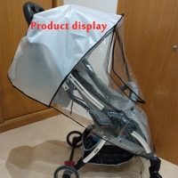 Transparent Waterproof Baby Stroller Rain Cover with Zipper for Wind and Dust Shield