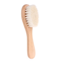 New Wooden Handle Brush Baby Hairbrush Newborn Hair Brush Infant Comb Head Massager