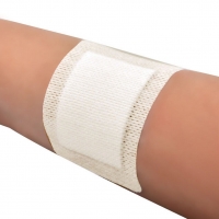 10pcs Large Hypoallergenic Adhesive Wound Dressing Bandages - Non-Woven, Medical-Grade, 6x7cm.