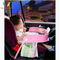 Baby Children Portable Table For Car Baby Stroller Holder Food Desk Waterproof New Child Table Car Seat Tray Storage Kids Toy