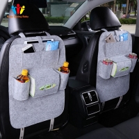 Fashionable Car Seat Storage and Back Bag with Multifunctional Design - Child Safety Seat and Shopping Car Cover Included.