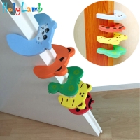 Child Safety Door Stopper - Cute Animal Design - Baby Protection Lock to Safeguard Kids