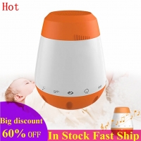 Portable White Noise Sound Machine with Voice Sensor and Rechargeable Battery for Infants and Babies, Helps with Sleep Therapy and Soothing Music.