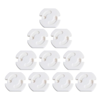 10pcs EU Power Socket Electrical Outlet Baby Kids Child Safety Guard Protection Anti Electric Shock Plugs Protector Rotate Cover