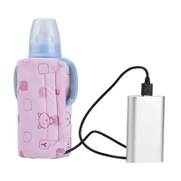 USB Baby Milk Bottle Warmer Portable Travel Warmer Infant Feeding Bottle Heated Cover Insulation Thermostat Baby Bottle Heaters