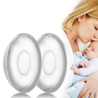 2pc Silica Gel Collection Cover Baby Feeding Breast Milk Collector Soft Postpartum Nipple Suction Container Reusable Nursing Pad