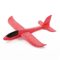Foam Airplane Toy - 48cm Hand Throwing Outdoor Flying Plane for Kids - Free-flying Puzzle Toy Gift