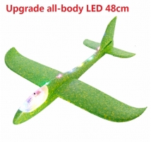 48cm LED Hand Launch Throwing Glider Airplane - Fun Outdoor Foam EPP Toy for Kids