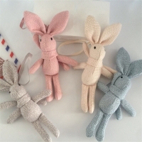Rabbit Keychain Plush Toy for Kids' Party and Bouquet Decoration