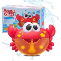 Musical Bubble-Making Bath Toys for Babies and Kids - Automatic Soap Machine with Funny Crab and Frog Designs - Perfect for Bath Time, Pool, and Swimming Fun.