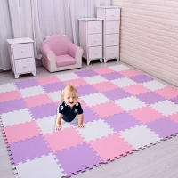 EVA Foam Puzzle Play Mat for Kids - Interlocking Exercise Floor Tiles (29cm x 29cm)