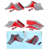 1Set Mini Skateboard Toy Newest Skate Park Ramp Parts for Fingerboard Ramps Fingerboard Ultimate Park for Children Kids Toys