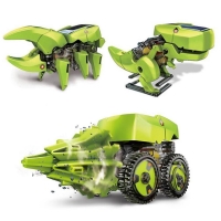 Solar Powered DIY 3-in-1 Robot Toy - Dinosaur, Insect, and Drilling Machine