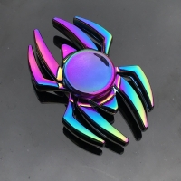 Metal Hand Spinner for Office Anxiety Relief and Stress with Unique Flower, Tower, or Spider Tri-Spinner Model.