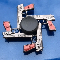 Mini Adult Spinner Gyro Sniper Tri Spinner Metal Toys for Children Spinner Ring Smoke Bomb Pan Shape