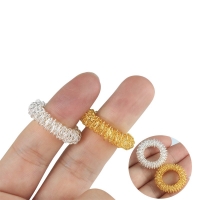 Spiky Finger Ring Toy for Stress Relief and Sensory Stimulation in Autism Kids - Acupressure Massage Ring