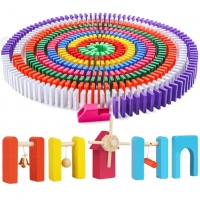 Chidlren Wooden Domino Toys Institution Accessories Organ Blocks Dominoes Games Montessori Educational Toys For Kids Gift
