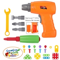Educational DIY Puzzle Toys for Boys - Screw and Drill Disassembly Game with Mosaic Accessories. Perfect for Kids!