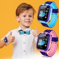 Waterproof Nonwaterproof Children Smart Watch Camera Lighting Touch Screen SOS Call Touch Screen LBS Tracking Location Finder