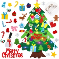 Christmas Felt Tree Craft Kit for Kids with Snowman Decoration - Educational and Fun Gift for Kindergarten and Children