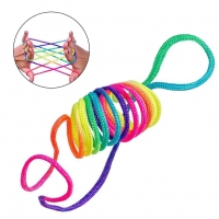 Rainbow Fumble Finger String Game for Kids: Puzzle & Educational Toy