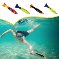 Divin Torpedo Rocket Throwing Toys Pool Diving Game Summer Torpedo Robber Child Underwater Diving Stick Play Water Toy 2 Pcs New