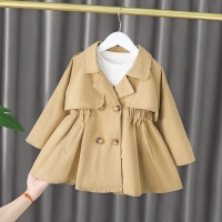2022 Spring Clothes For Newborns Baby Girls Windbreaker For Children's Jacket Girl Clothing 1-5 Years Toddler Kids Trench Coat