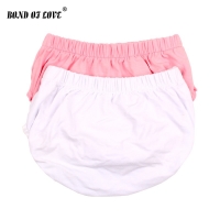 Cotton baby bloomers for summer beach in solid colors.