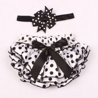 Baby Girl Ruffle Bloomer Set with Headband - Summer Bottoms and Nappy Covers