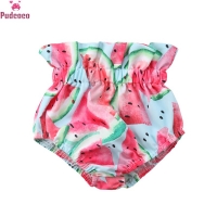Cute Printed Watermelon Patterns Baby Boy Girl Bloomers Diaper Cover Summer Shorts Baby Panties Pants