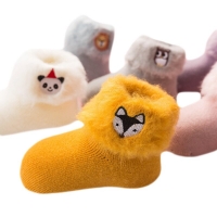 Lawadka Socks for Baby 3D Embroidery Cartoon Newborn Baby Socks Winter Warm Thick Infant Girls Boys Socks for Babies