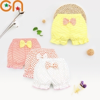 Clearance 100%Cotton Baby Underpants Kids Girl Infant Fashion Stripe Bow Panties For Children High-Quality Shorts Gifts