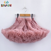 Fluffy Tutu Skirt with Big Bow for Baby Girls' Ballet and Parties