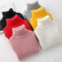 LILIGIRL Baby Girls Winter Turtleneck Sweater Clothes 2022 Autumn Boys Children Clothing Pullover Knitted Kids Sweaters