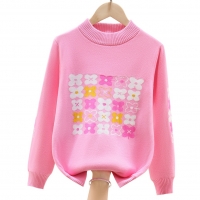 Children's Sweater 2021 Autumn/Winter Kids Knitted turtleneck Pullover Sweater For Boys Girls 3 4 5 6 8 10 12 14 Years DWQ125
