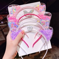 Korean Style Cat Ear Headband for Girls, Perfect Hair Accessory for Kids, Ideal Christmas Gift.