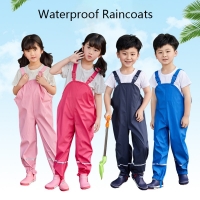 Waterproof Baby Rain Pants and Jumpsuit for Boys/Girls: Sporty Toddler Bib Overalls and Winter Raincoat Trousers