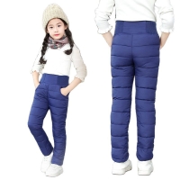 Toddler Kid Boys Girls Winter Pants Cotton Padded Thick Warm Trousers Waterproof Ski Pants 9 10 12 Year High Waist Leggings Baby