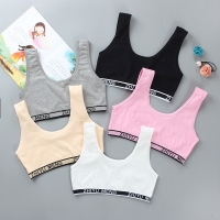 Summer Thin Girl Training Linen Soft Brassiere Sport Girl Bras For Teen Girls Letter Children Topic For Teenagers Vest