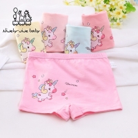 5 Pcs/lot Kids Panties Girls Boxer Briefs Female Child Underwear Baby Girl Cotton Lovely Animal Design Panties Children Clothing