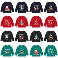 Funny Christmas Sweatshirt for Kids, Long Sleeve Pullover Hoodie with O-Neck for Boys and Girls, Perfect for Autumn.