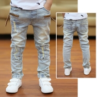 IENENS 5-13Y Kids Boys Clothes Skinny Jeans Classic Pants Children Denim Clothing Trend Long Bottoms Baby Boy Casual Trousers