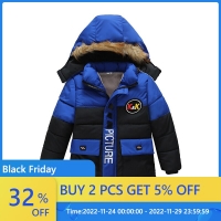 Baby Boys Jacket 2022 Autumn Winter Jacket For Boys Kids Hooded Warm Outerwear Coat For Boy Clothes Children Jacket 2 3 4 5 Year
